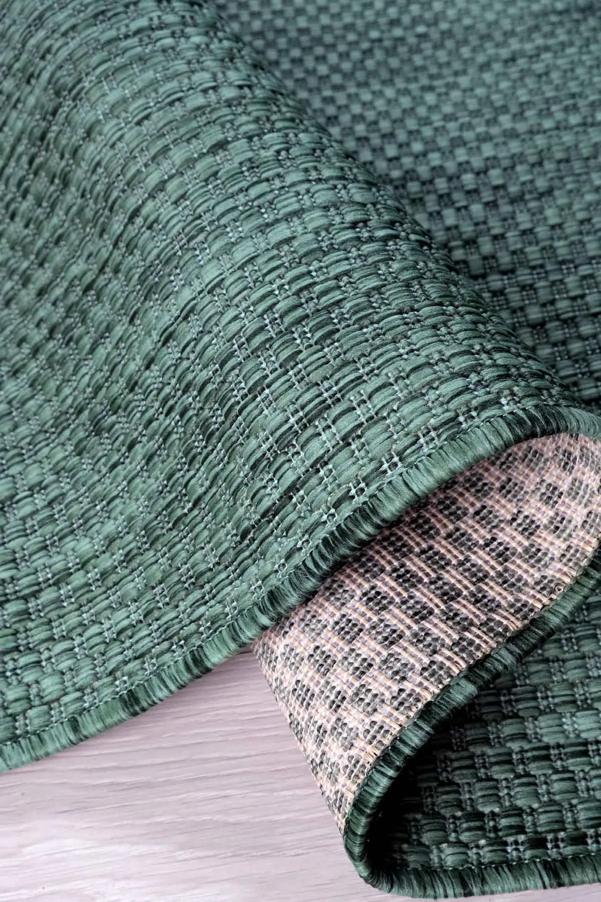 Potamia Alto Yeşil Sisal Dekoratif İnce Makine Halısı 9000 - Thumbnail