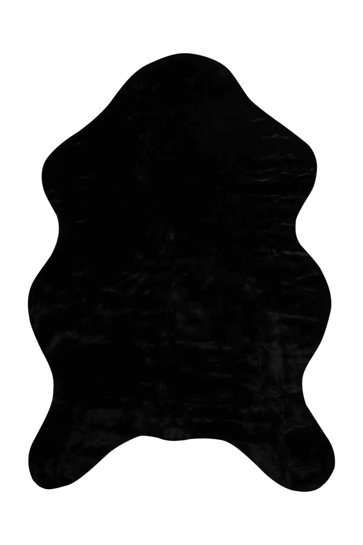 Potamia İthal Dekoratif Post Şeklinde Peluş Yıkanabilir Kaymaz Taban Yatak Odası Koridor Halısı Siyah 1001 - Thumbnail